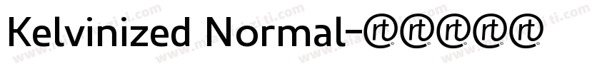 Kelvinized Normal字体转换